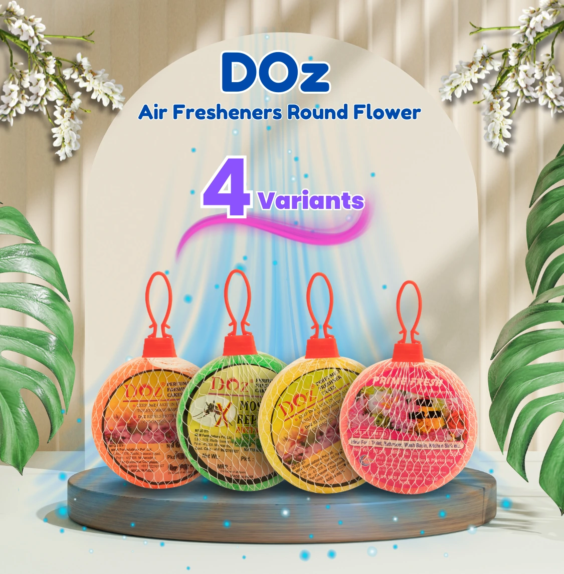 DOz Air Fresheners Round Flower