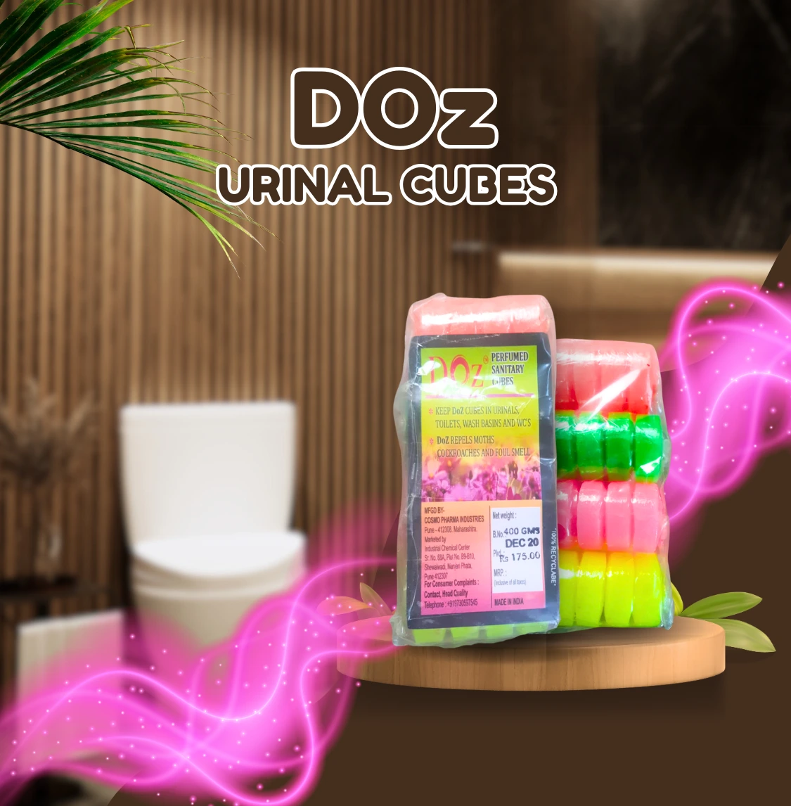 D Oz Urinal Cubes Tablets